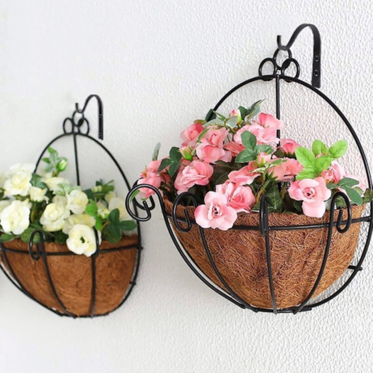 Gancho De Pared Para Colgar Plantas Para Maceta, 8 Piezas NEGRO