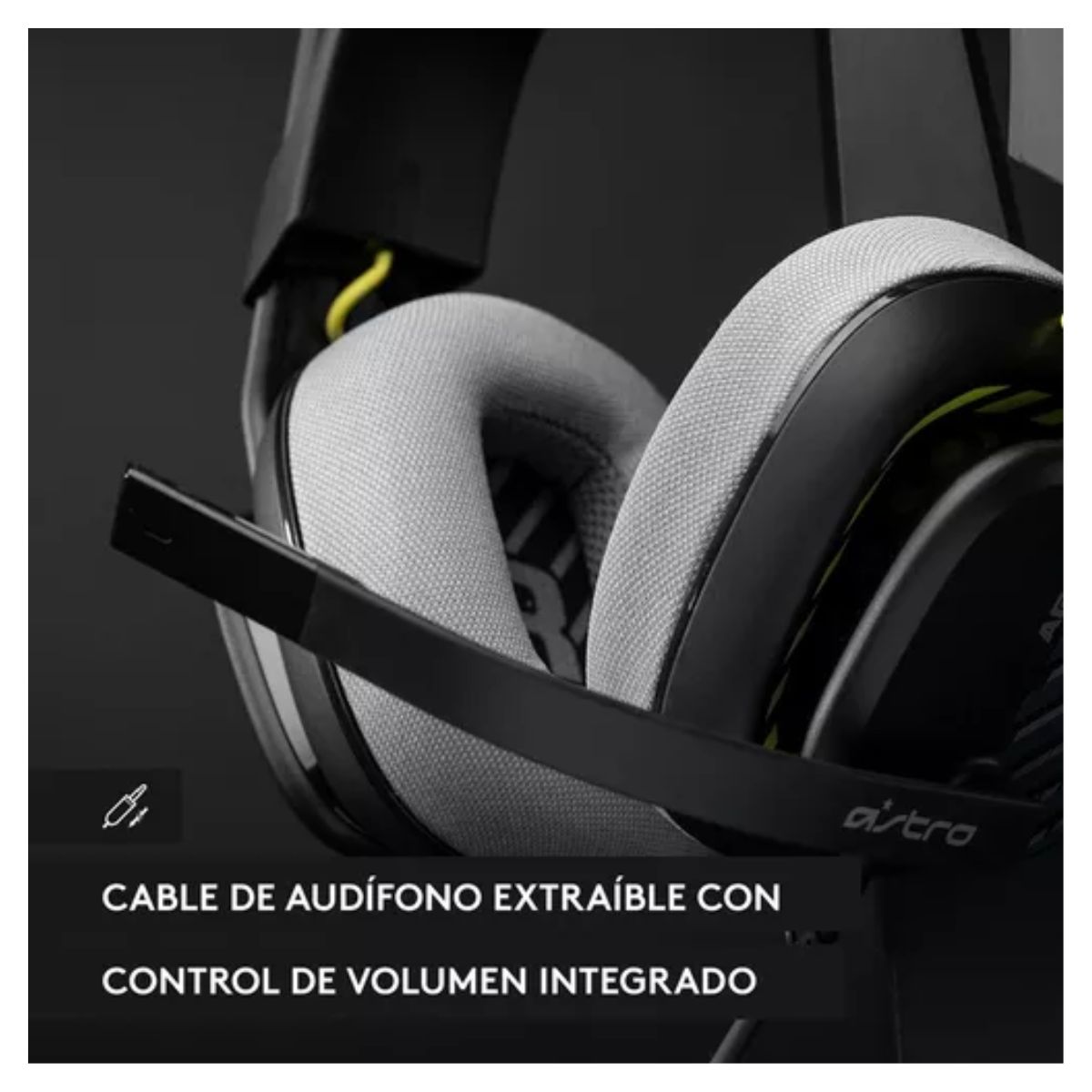 Audífonos Logitech Astro Con Micrófono Negro