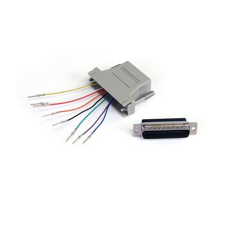 Adaptador Modular Serial DB25 Macho - RJ45 Hembra StarTech.com Gris