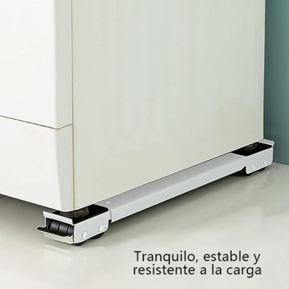 Base Con Ruedas Para Heladera gris/negro