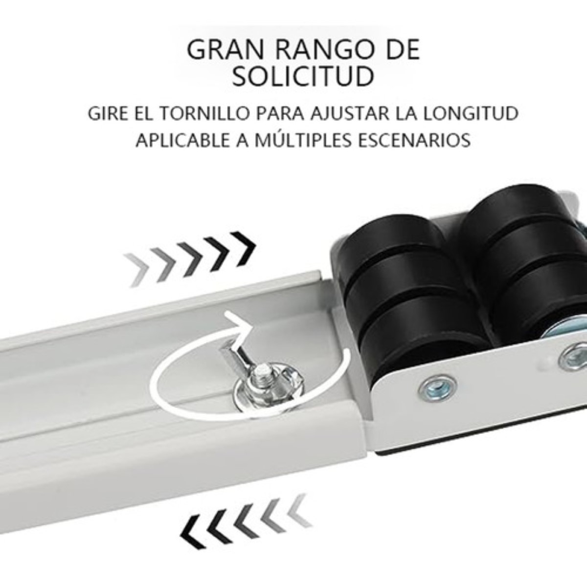 Base Con Ruedas Para Heladera gris/negro