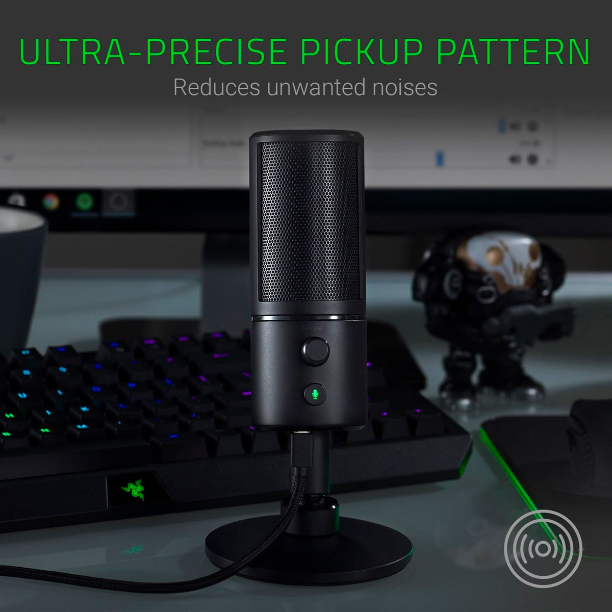 Micrófono Condensador Gamer  Razer Seiren X USB Negro Reacondicionado Tipo A