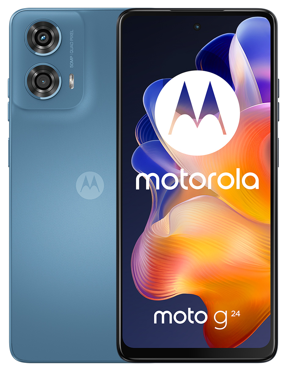 CELULAR MOTOROLA 4G XT2423-1 MOTO G24 AZUL KIT TELCEL