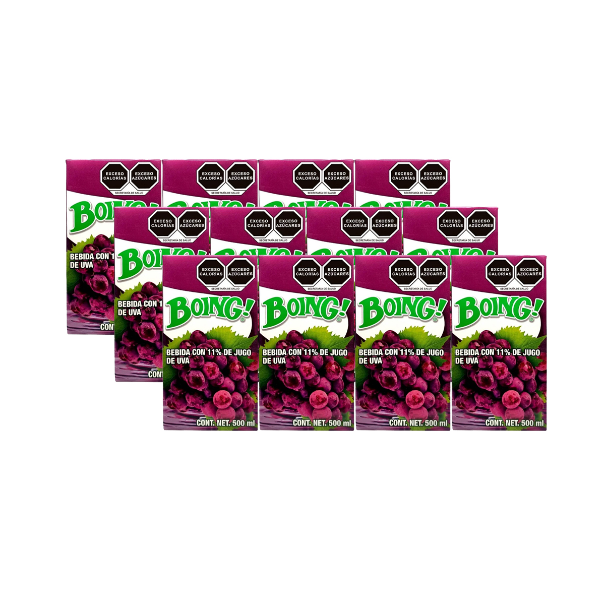 Jugo Boing Sabor Uva 500 ml 12 Piezas