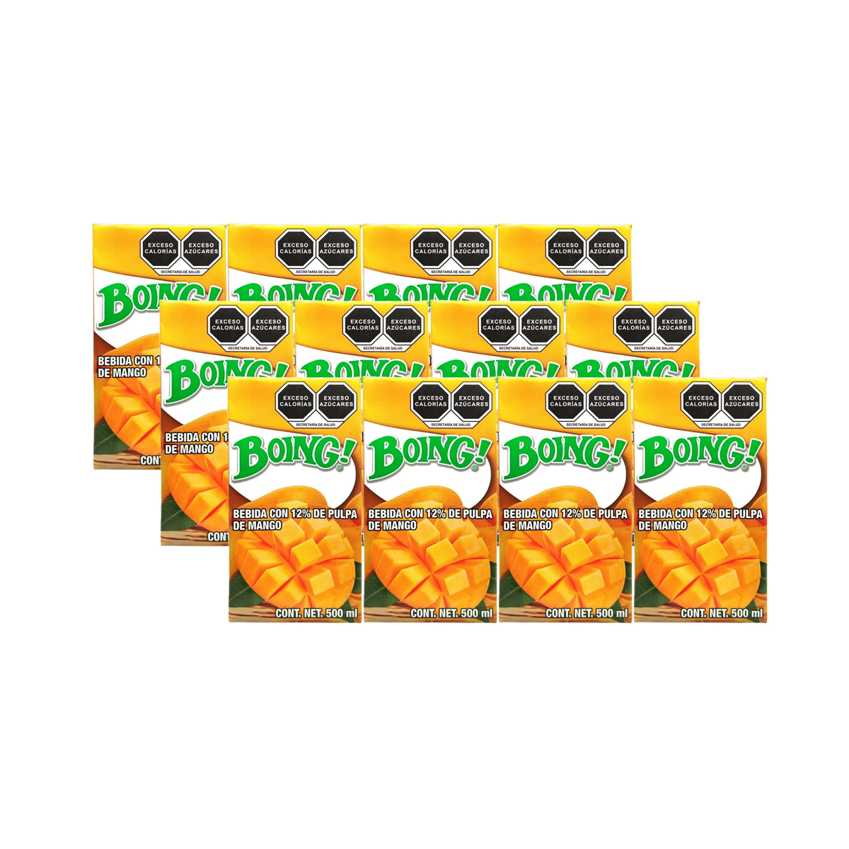 Jugo Boing Sabor Mango 500 ml 12 Piezas