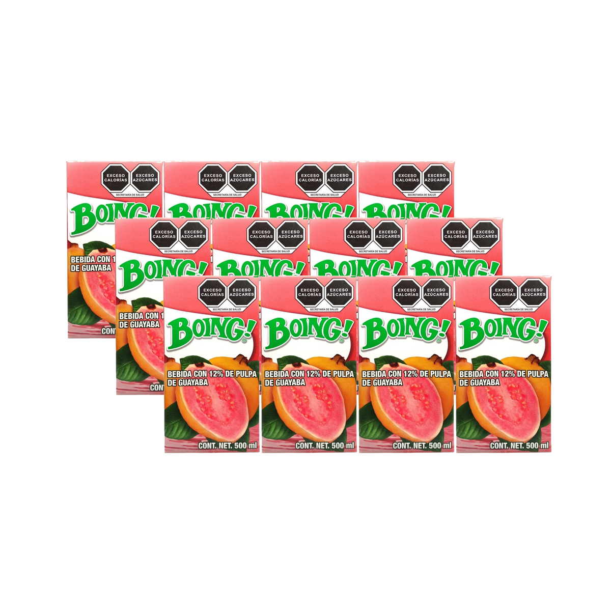 Jugo Boing Sabor Guayaba 500 ml 12 Piezas