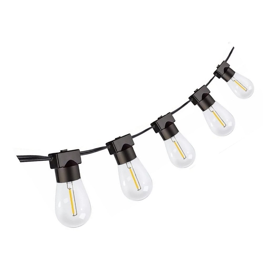 Cadena De Luces Led Para Exteriores 15m Con 14 Focos Led