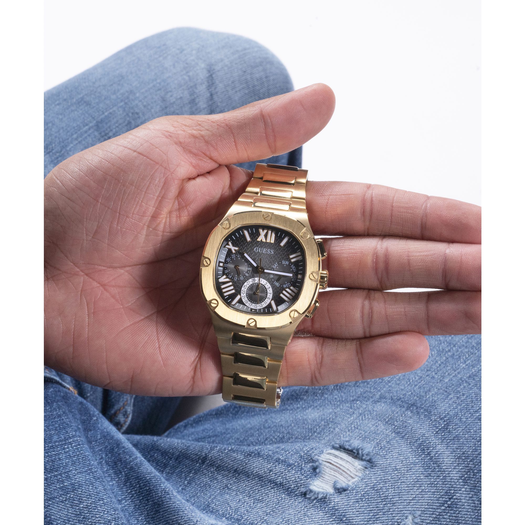 Reloj Guess HEADLINE para Caballero GW0572G2 Dorado