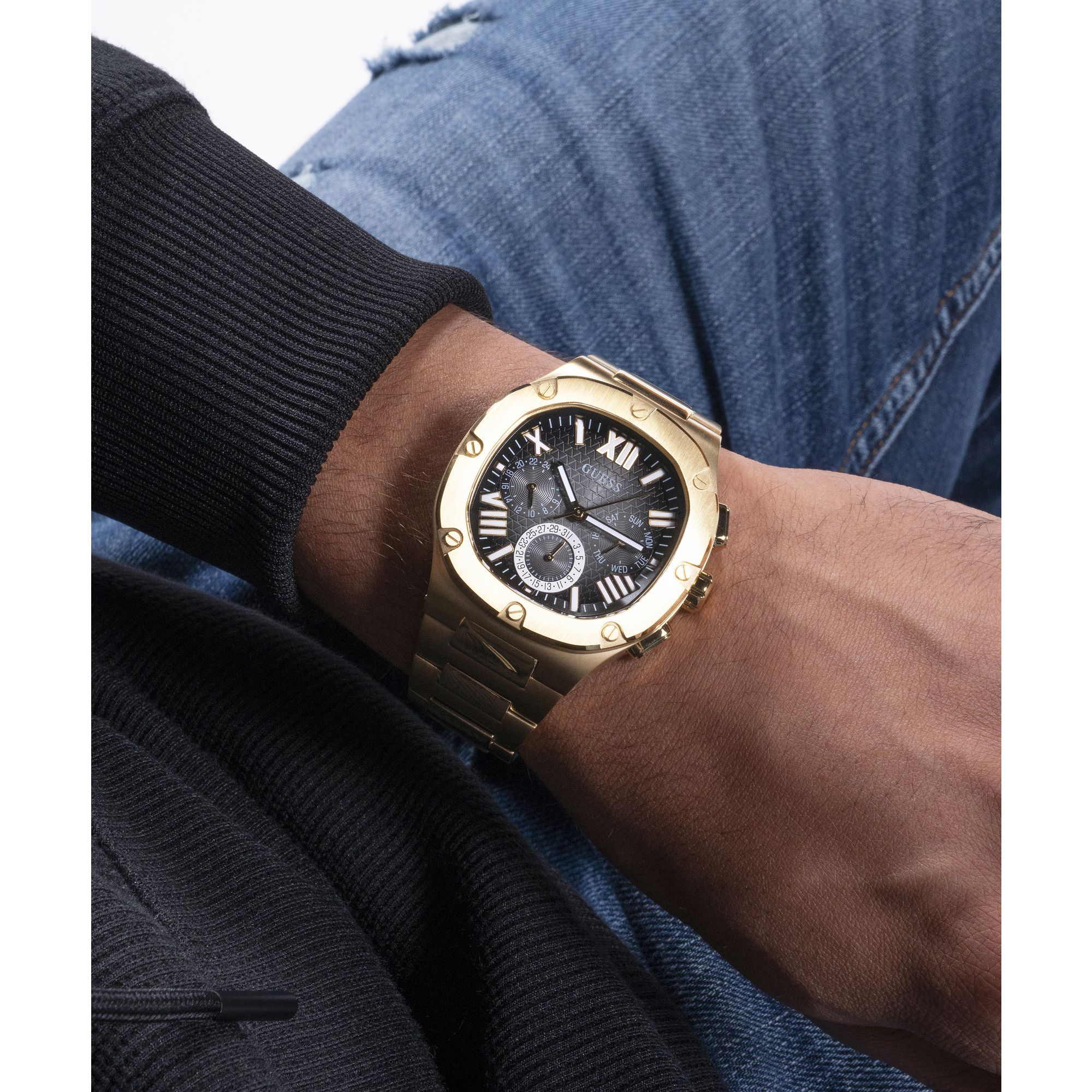Reloj Guess HEADLINE para Caballero GW0572G2 Dorado