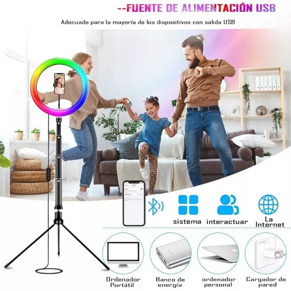 Aro De Luz Profesional Maquillaje Led Iluminacion Fotografia