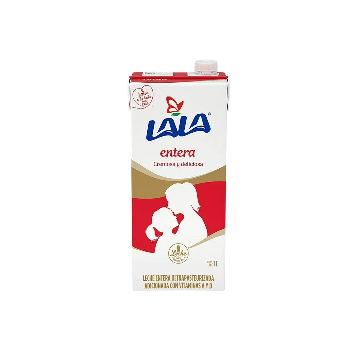 Leche Uht Lala Entera 12 Piezas de 1 litro c/u