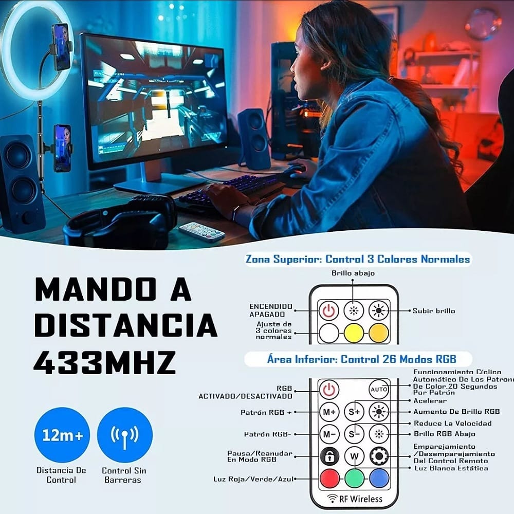 Aro De Luz Profesional Maquillaje Led Iluminacion Fotografia