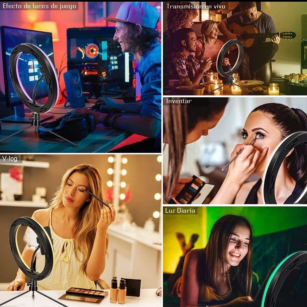 Aro De Luz Profesional Maquillaje Led Iluminacion Fotografia