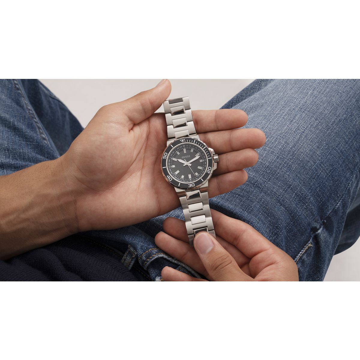 Reloj Guess TRACK para Caballero GW0426G1 Plata