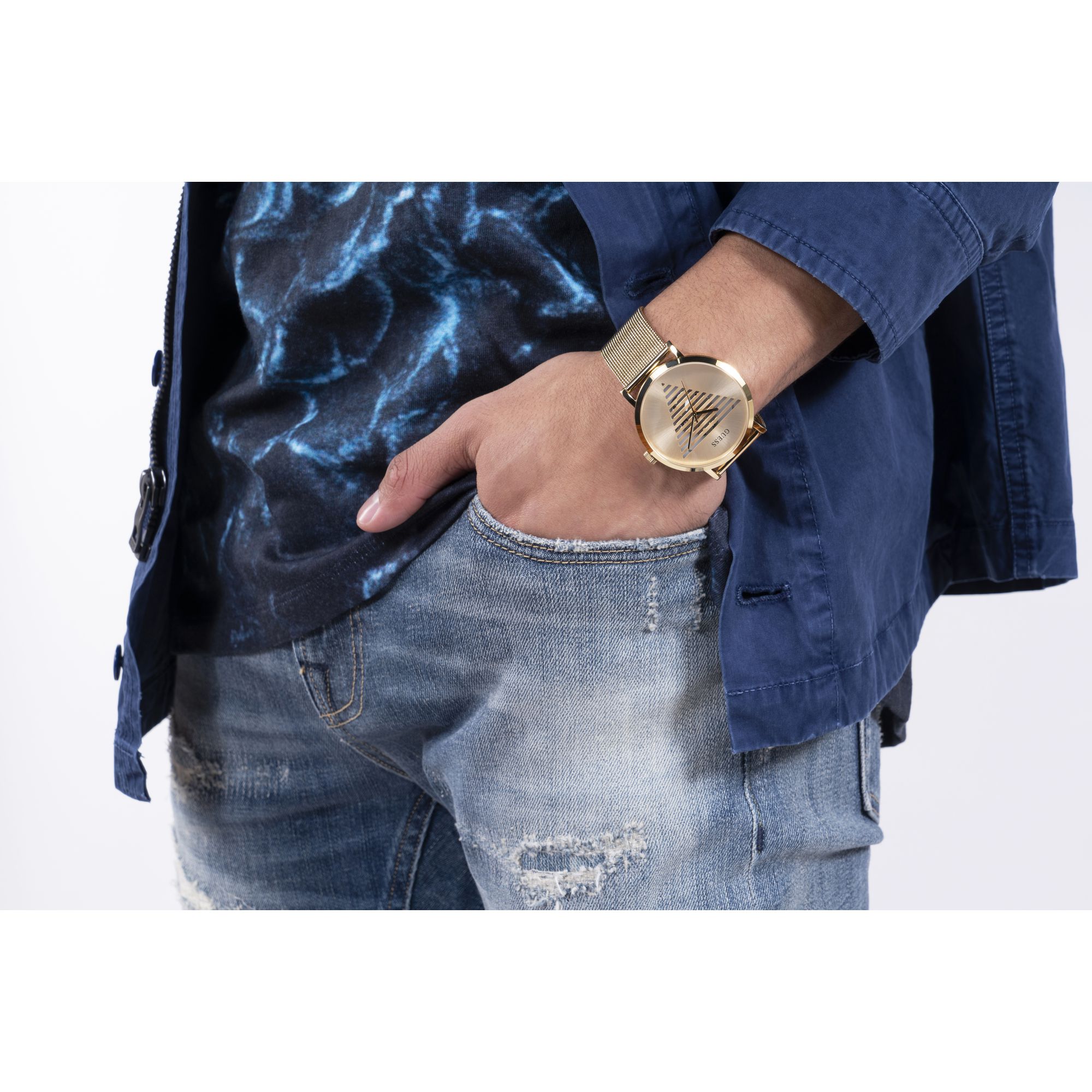 Reloj Guess IDOL para Caballero GW0502G1 Dorado