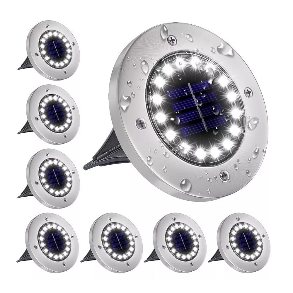 Bylifity Lampara Solar Luz Led Exterior De Jardin 16leds