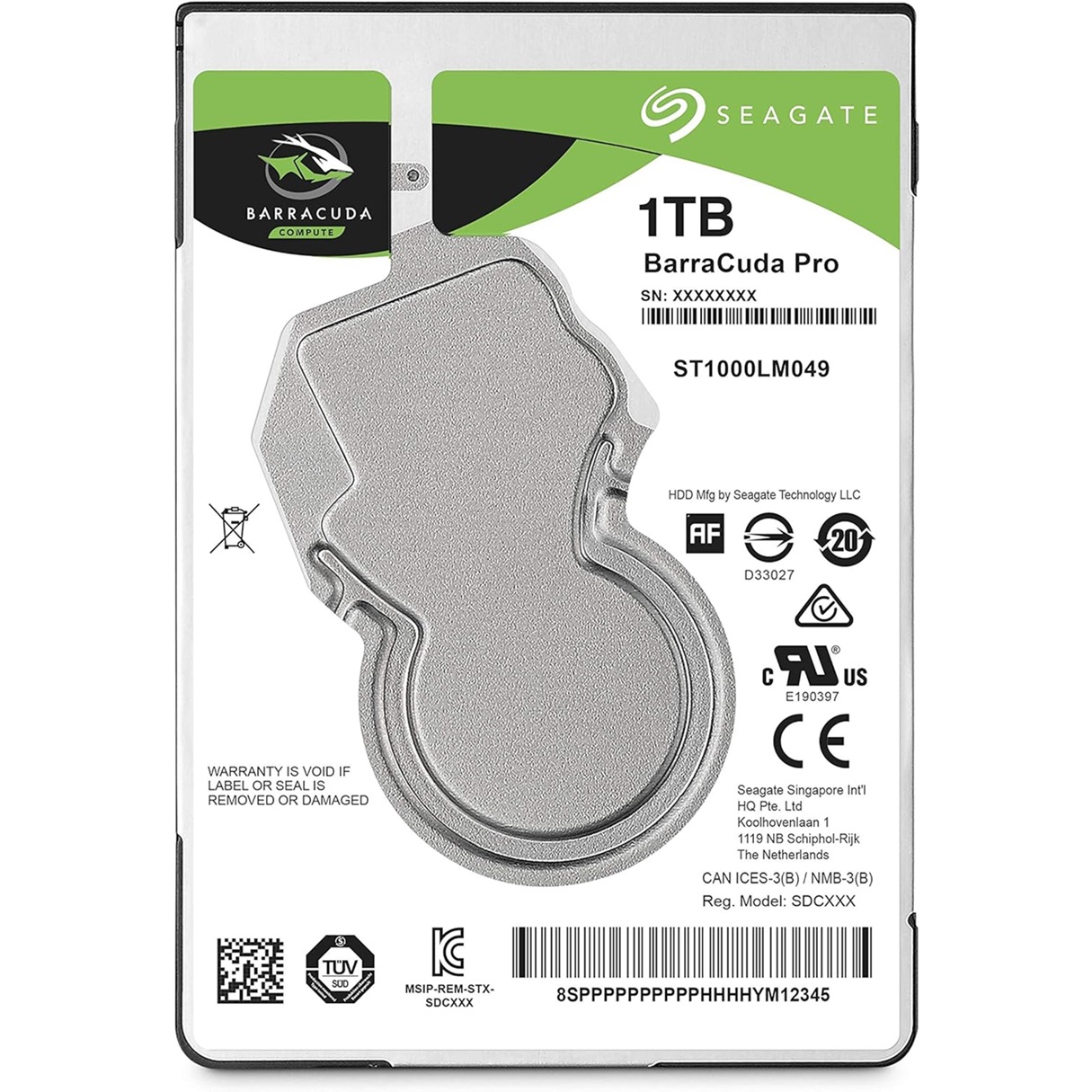 Disco Duro Interno Seagate Barracuda Pro 2.5'' 1TB SATA III 6 Gbit/s 7200RPM 128MB Caché