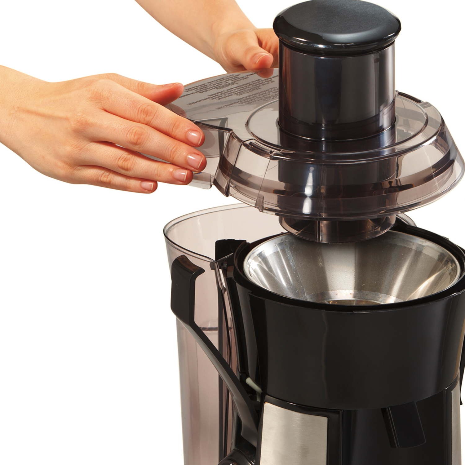 Extractor de Jugos Hamilton Beach 67601 Big Mounth Negro