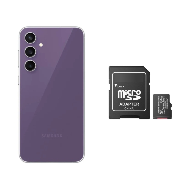 Samsung Galaxy S23 FE 128GB Purpura Nuevo Snapdragon + Memoria Micro SD .