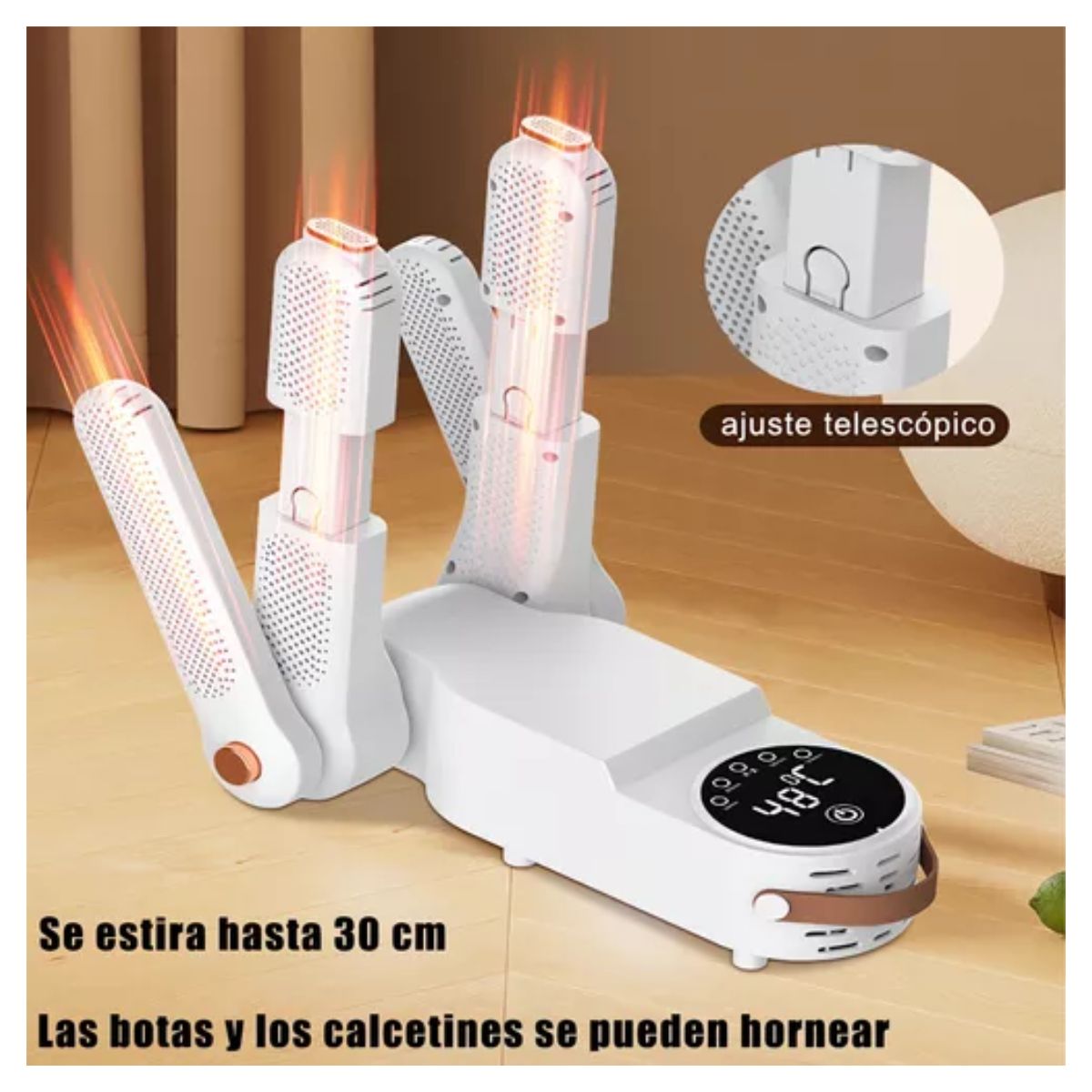 Secador De Zapatos Desodorización Uv Con Pantalla Led blanxo