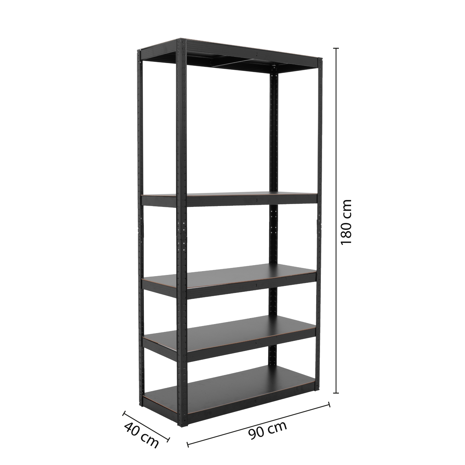 Onof Estante Metálico Rack Organizador para Hogar de 5 Niveles Rectangular