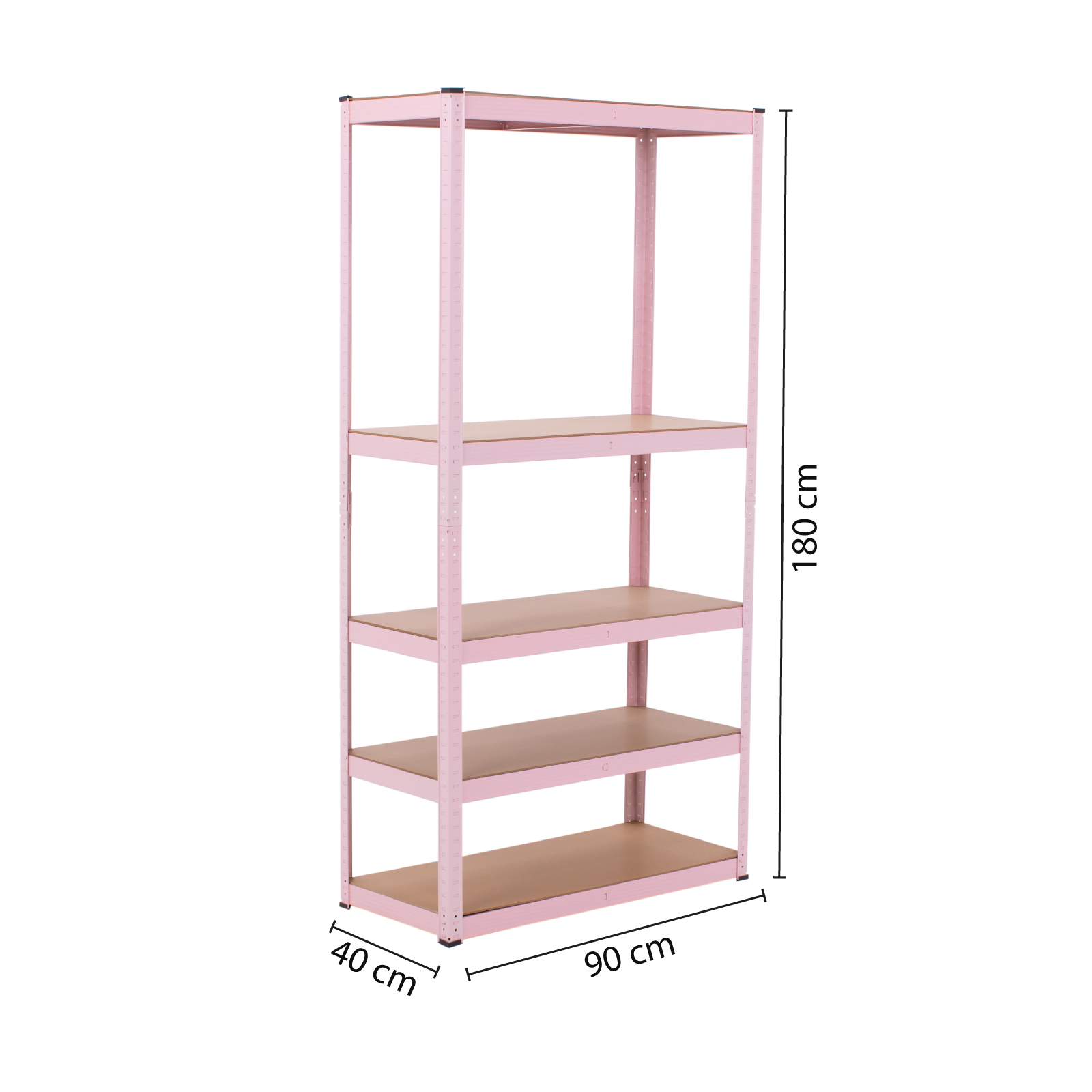 Onof Estante Metálico Rack Organizador para Hogar de 5 Niveles Rectangular