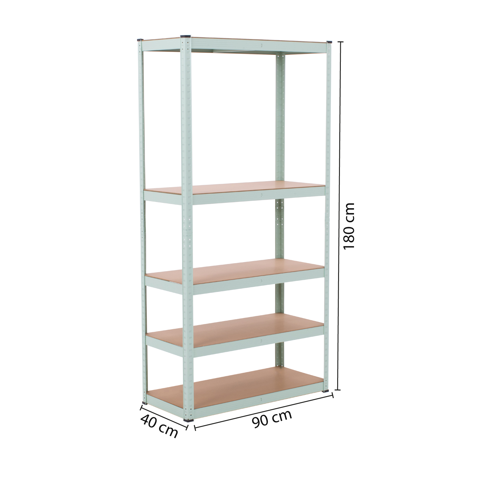 Onof Estante Metálico Rack Organizador para Hogar de 5 Niveles Rectangular