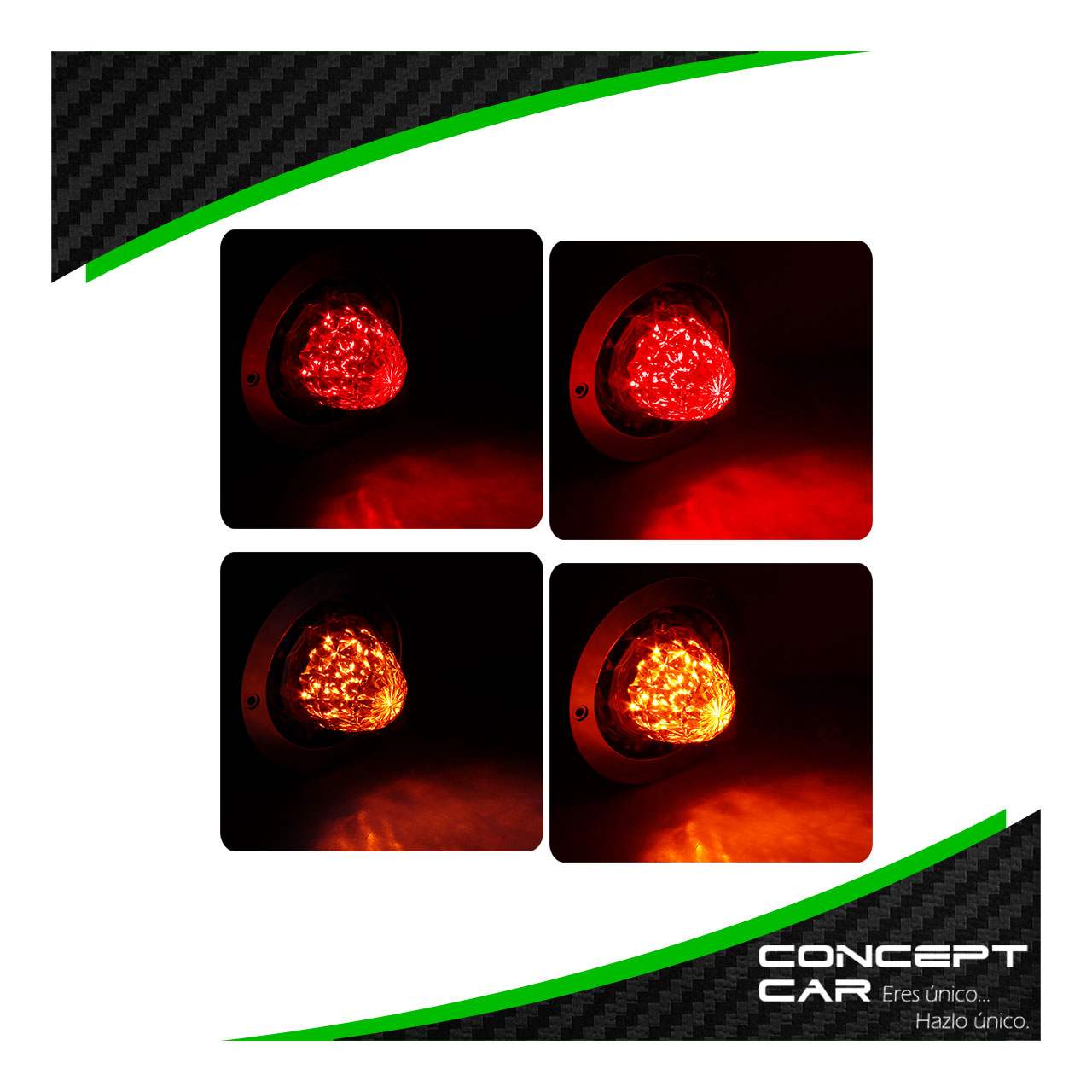 Plafon Redondo 7 Led Diamante Con Bisel 4 Pulgadas 12-24v