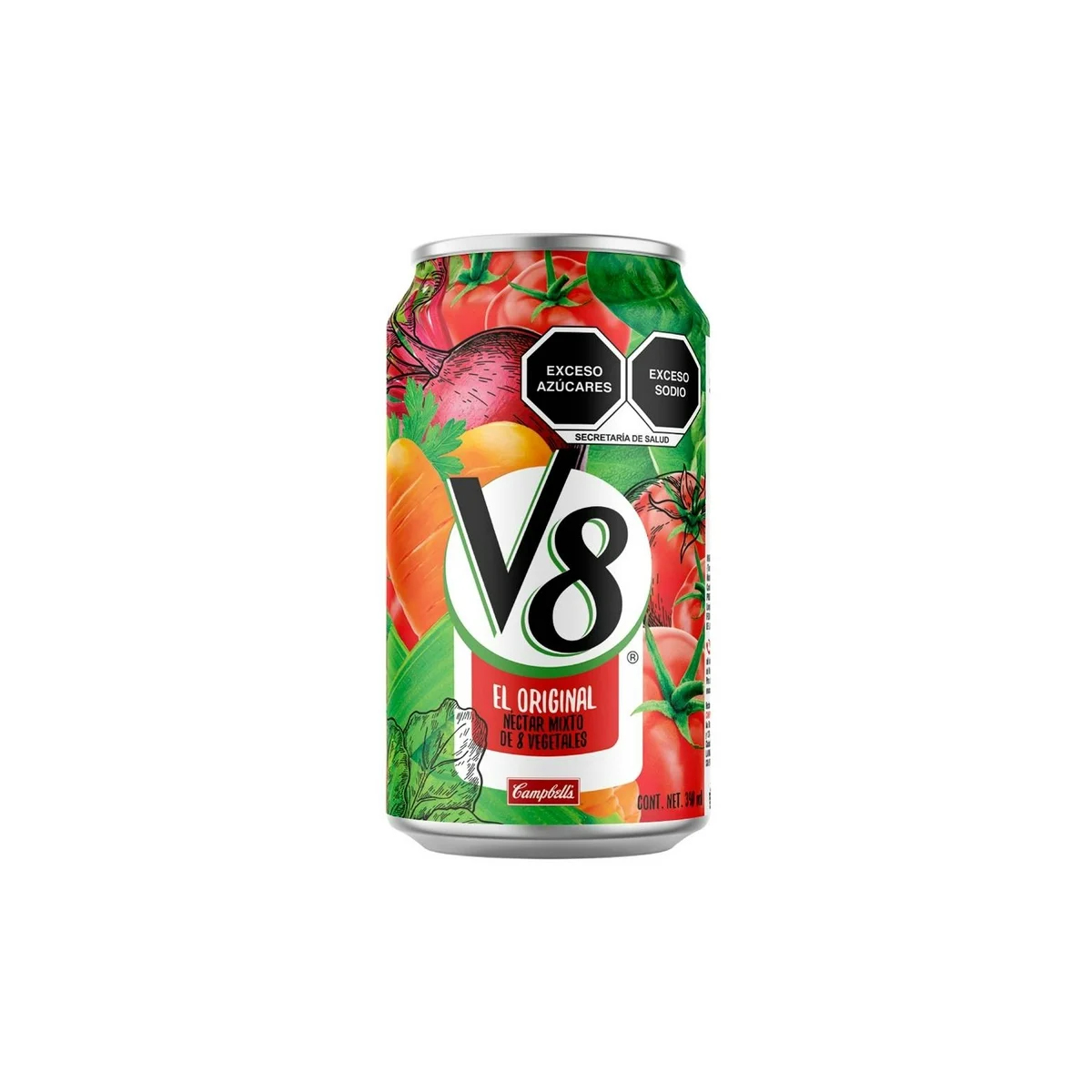 Jugo de Verduras V8 Original 12 Piezas de 340 ml c/u