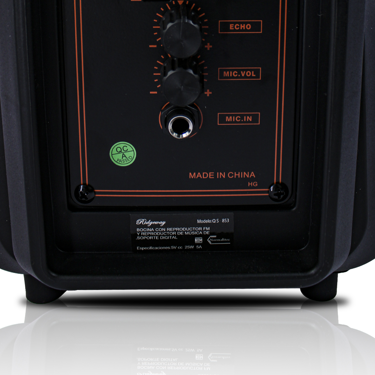 Bocina Bluetooth 8 Pulagadas Con Microfono Alambrico 