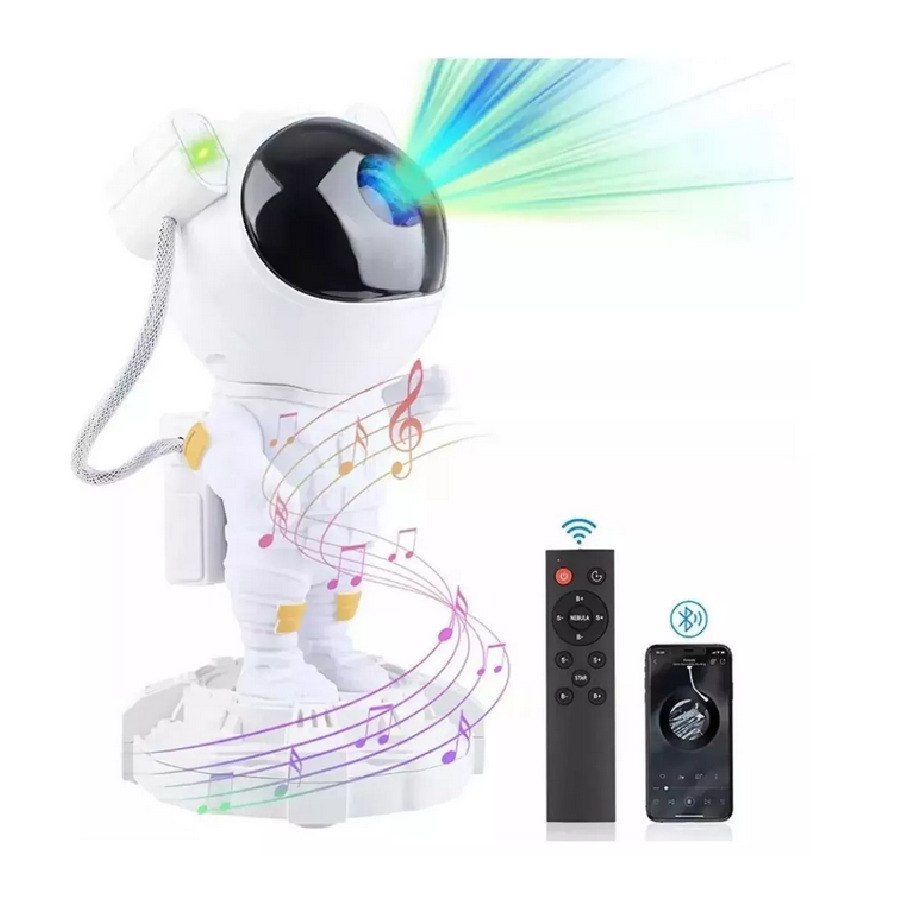 Lampara Bocina Bluetooth Proyector Galaxia De Luz Led