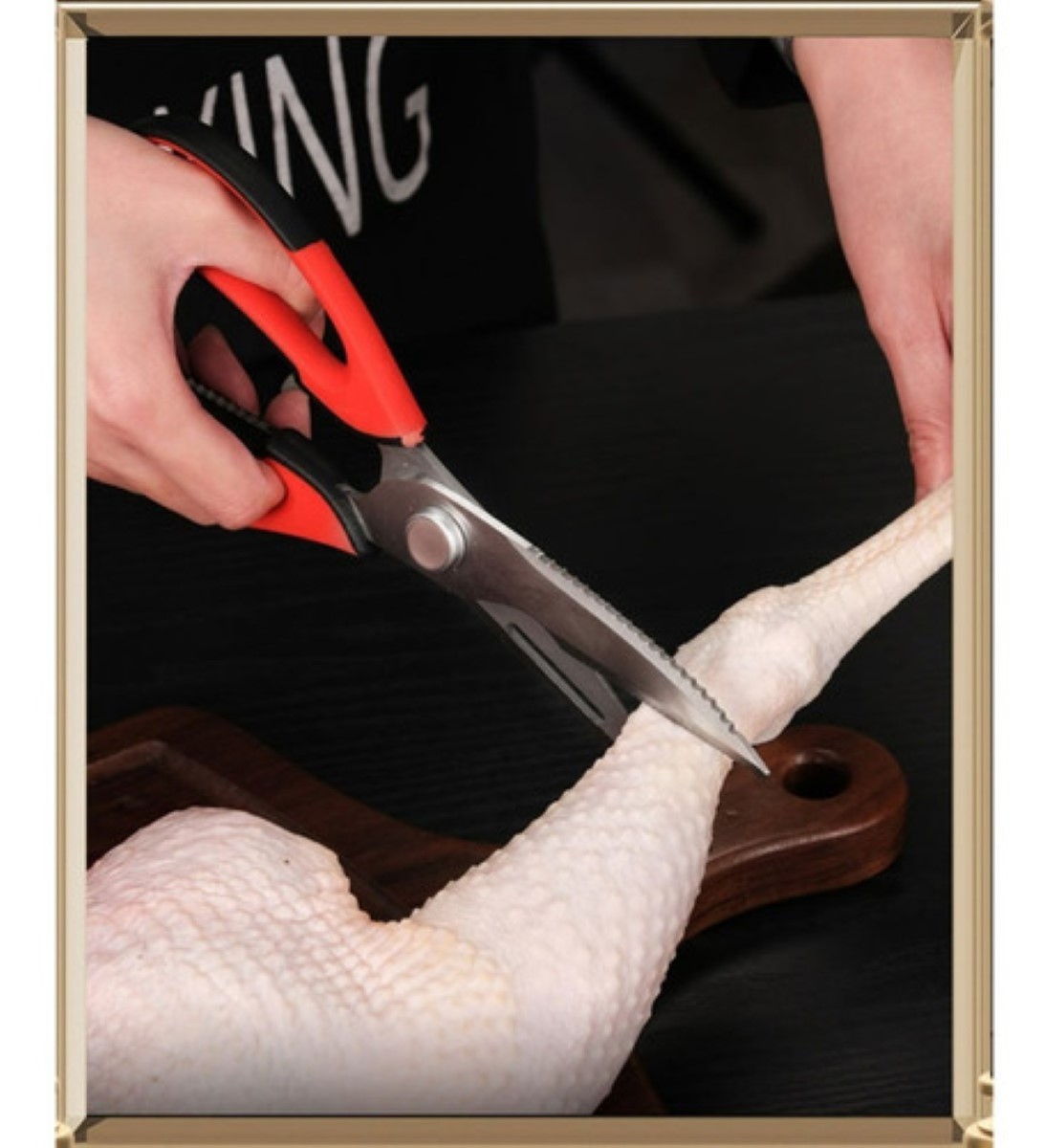 Tijeras De Cocina Multifunción Para Cortar Huesos De Pollo VERDE 