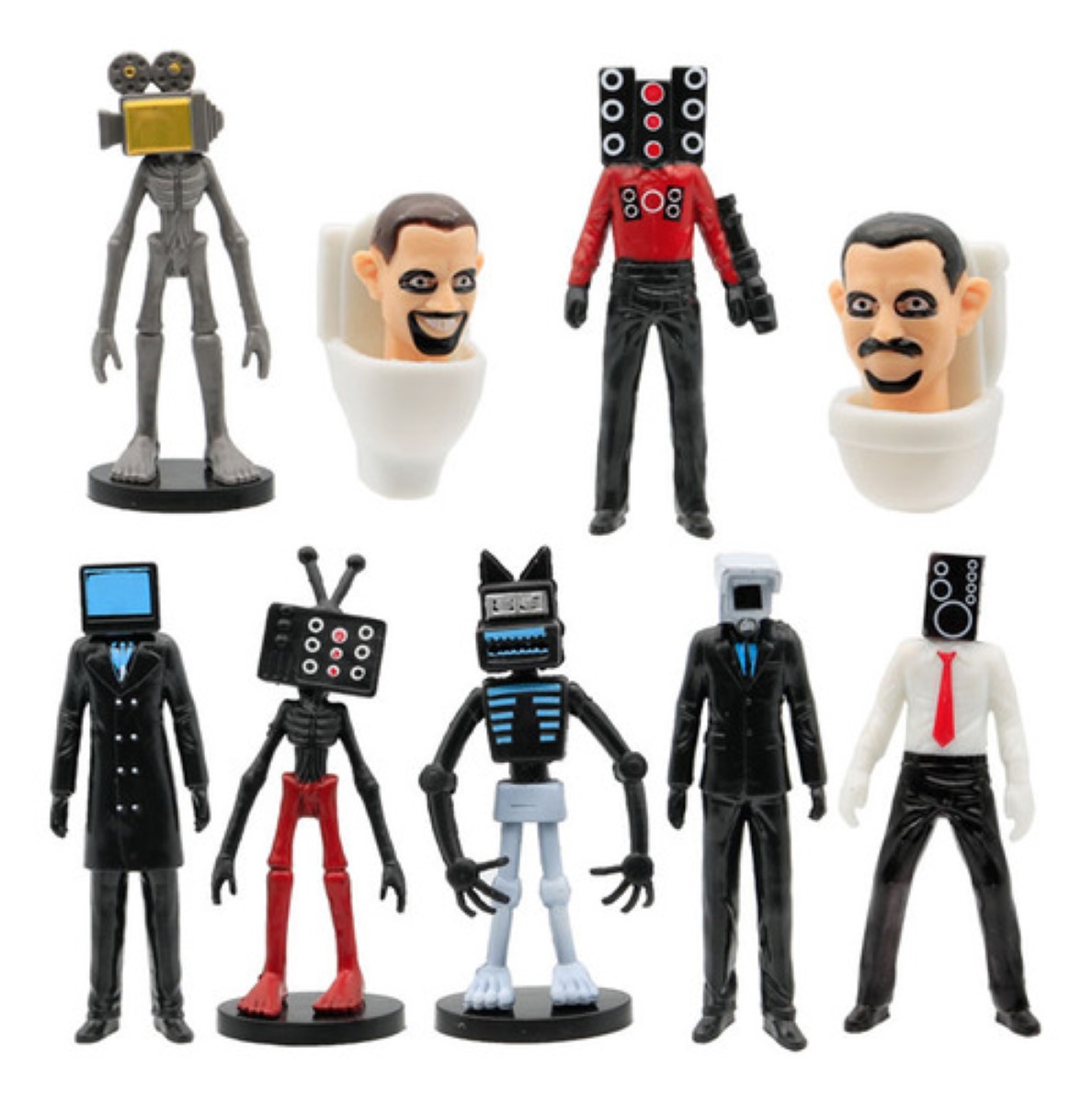 Skibidi Toilet Tv Man Speakerman 9 Figuras