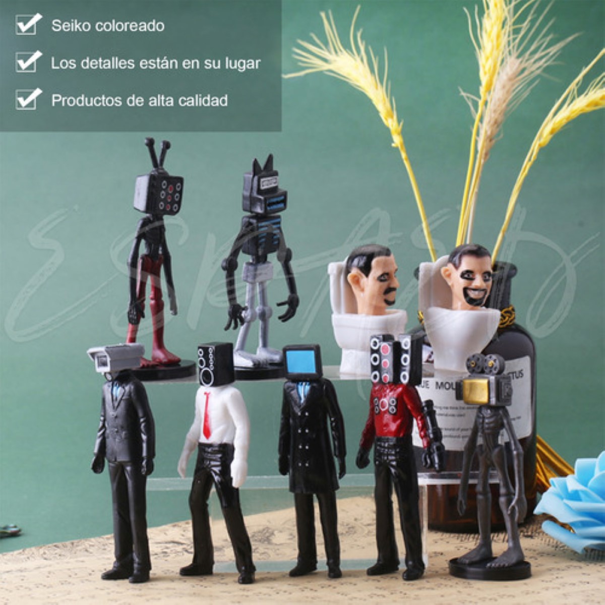 Skibidi Toilet Tv Man Speakerman 9 Figuras