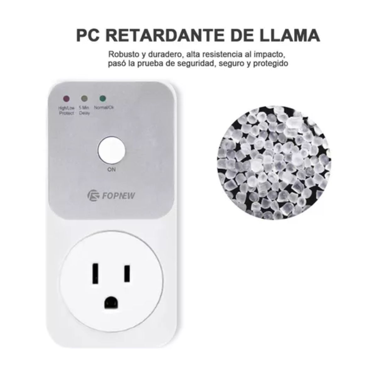 Protector Voltaje Refrigerador Lavadora Electrodomésticos Blanco