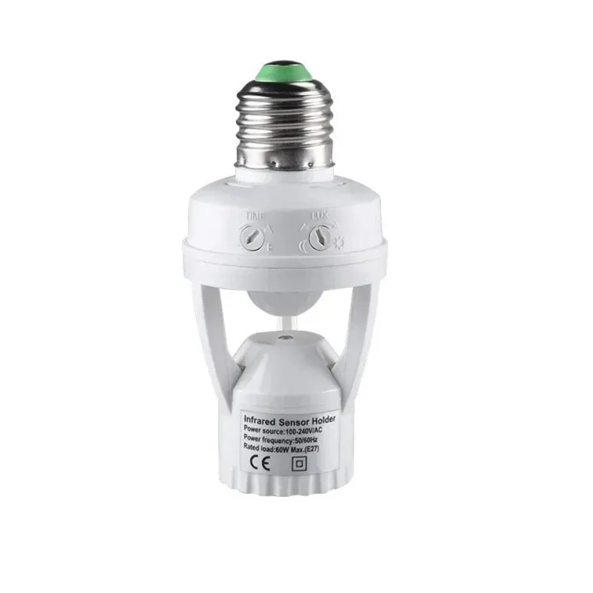 Socket Interruptor luz Sensor movimiento Base detectora E27 110V soporte lámpara foco led casa