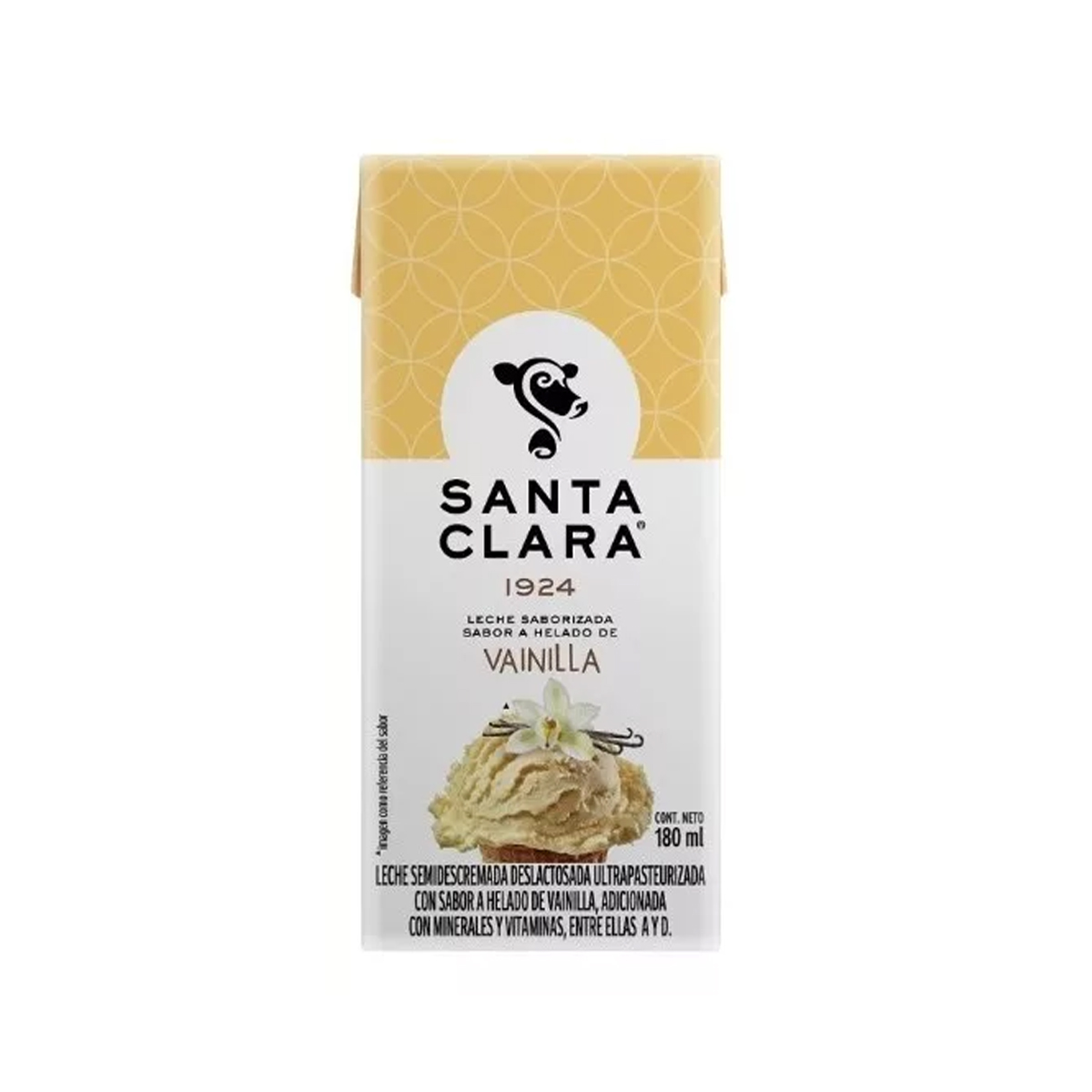 Leche Santa Clara Sabor Vainilla 180 ml 24 Piezas