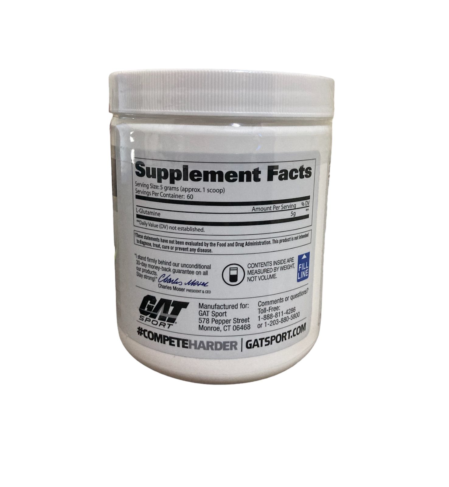 Glutamina Gat 300 Gr 60 Serv .