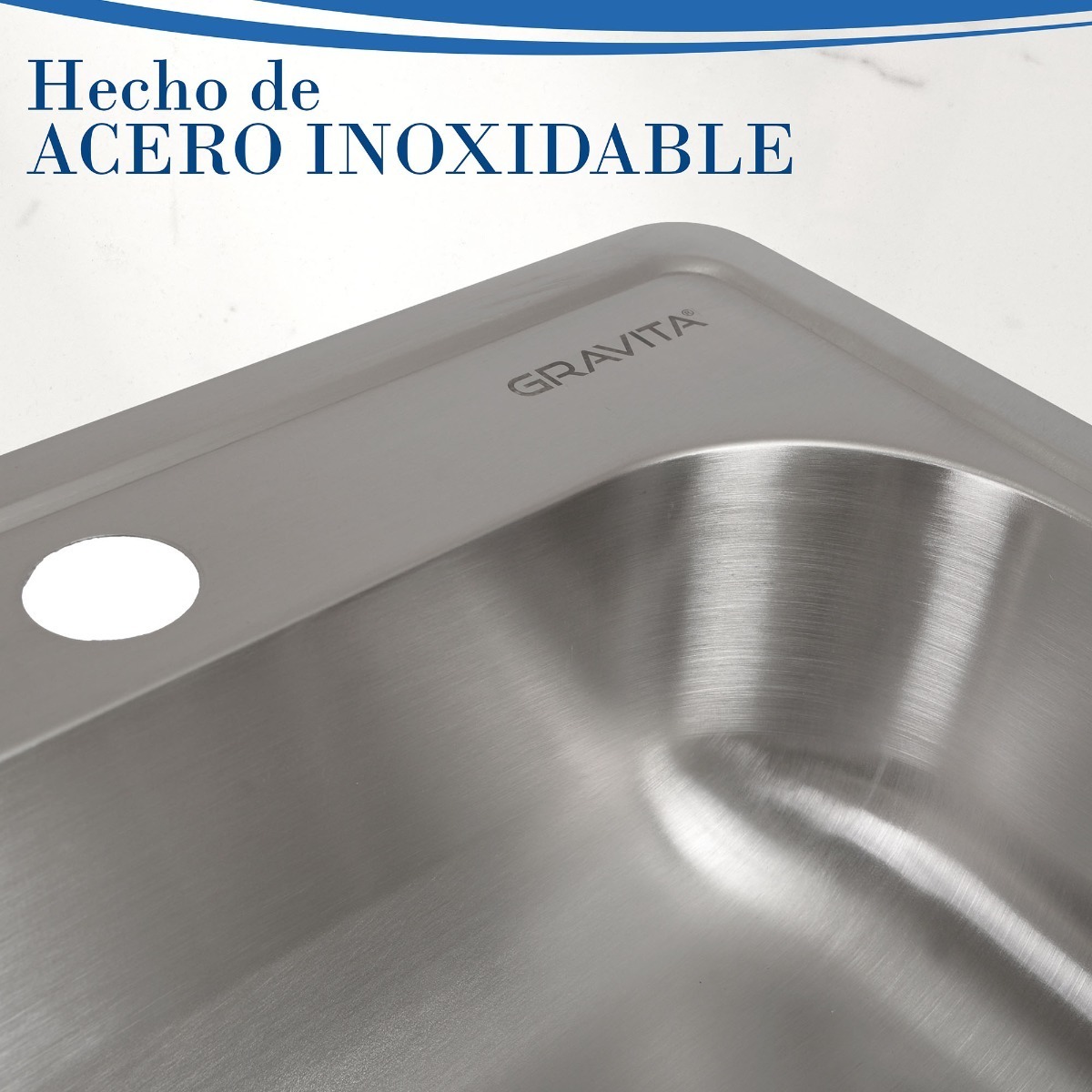 Tarja fregadero empotre  marca Gravita