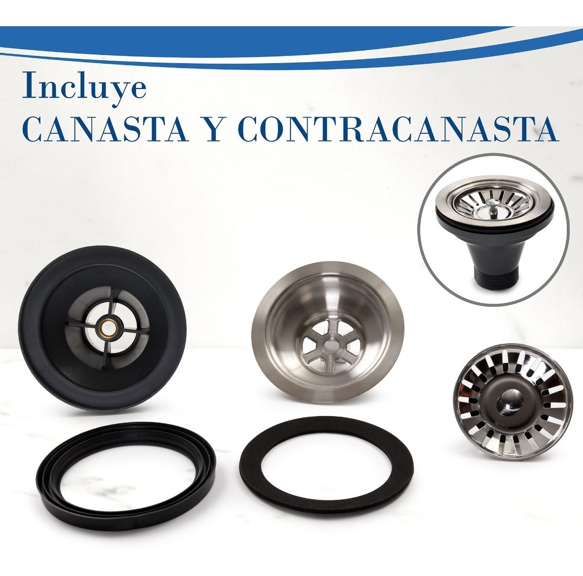 Tarja fregadero empotre  marca Gravita