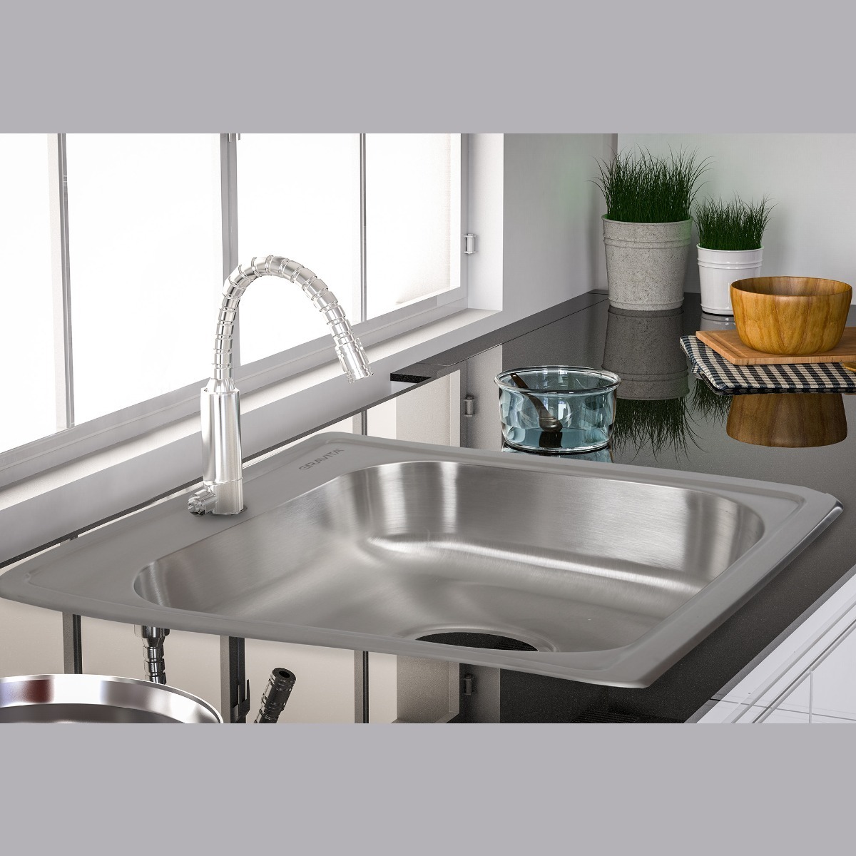 Tarja fregadero empotre  marca Gravita