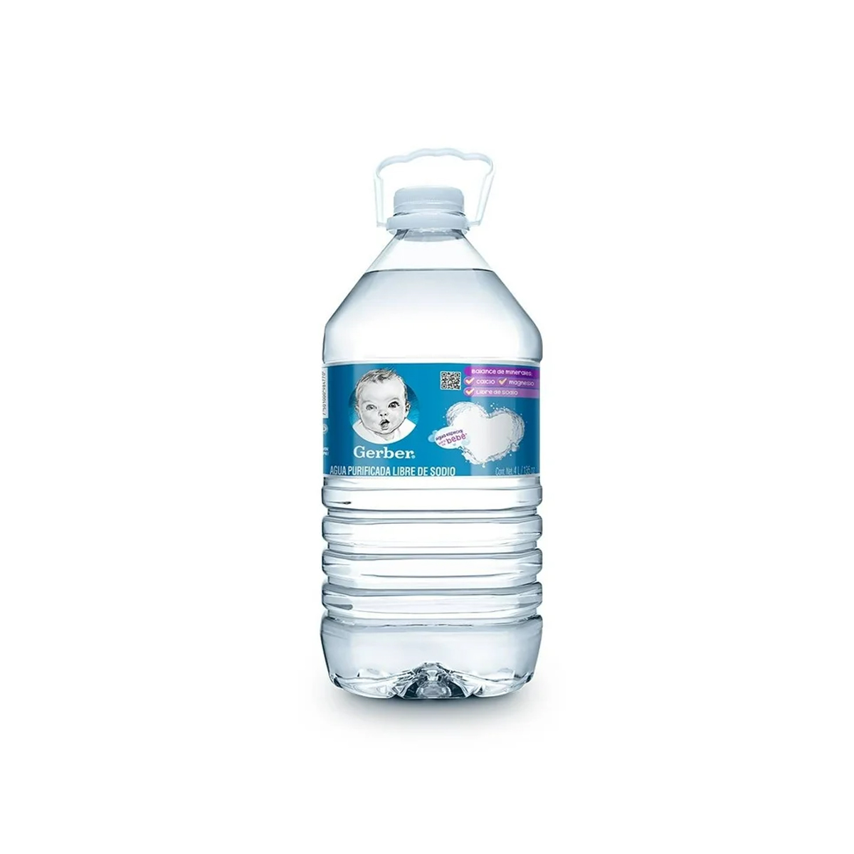 Agua Purificada Gerber Libre de Sodio 10 Piezas de 4 litros c/u