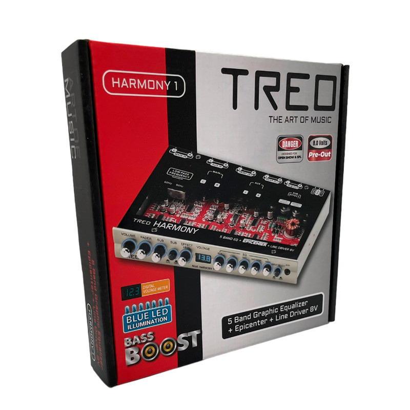 Ecualizador 5 Bandas Treo HARMONY 1 Con Epicentro + Drive 8V.