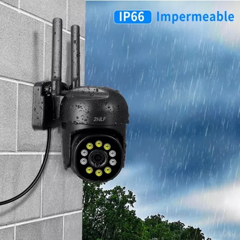 2nlf® Cámara De Seguridad Exterior Wifi 5g 1080p Con Led