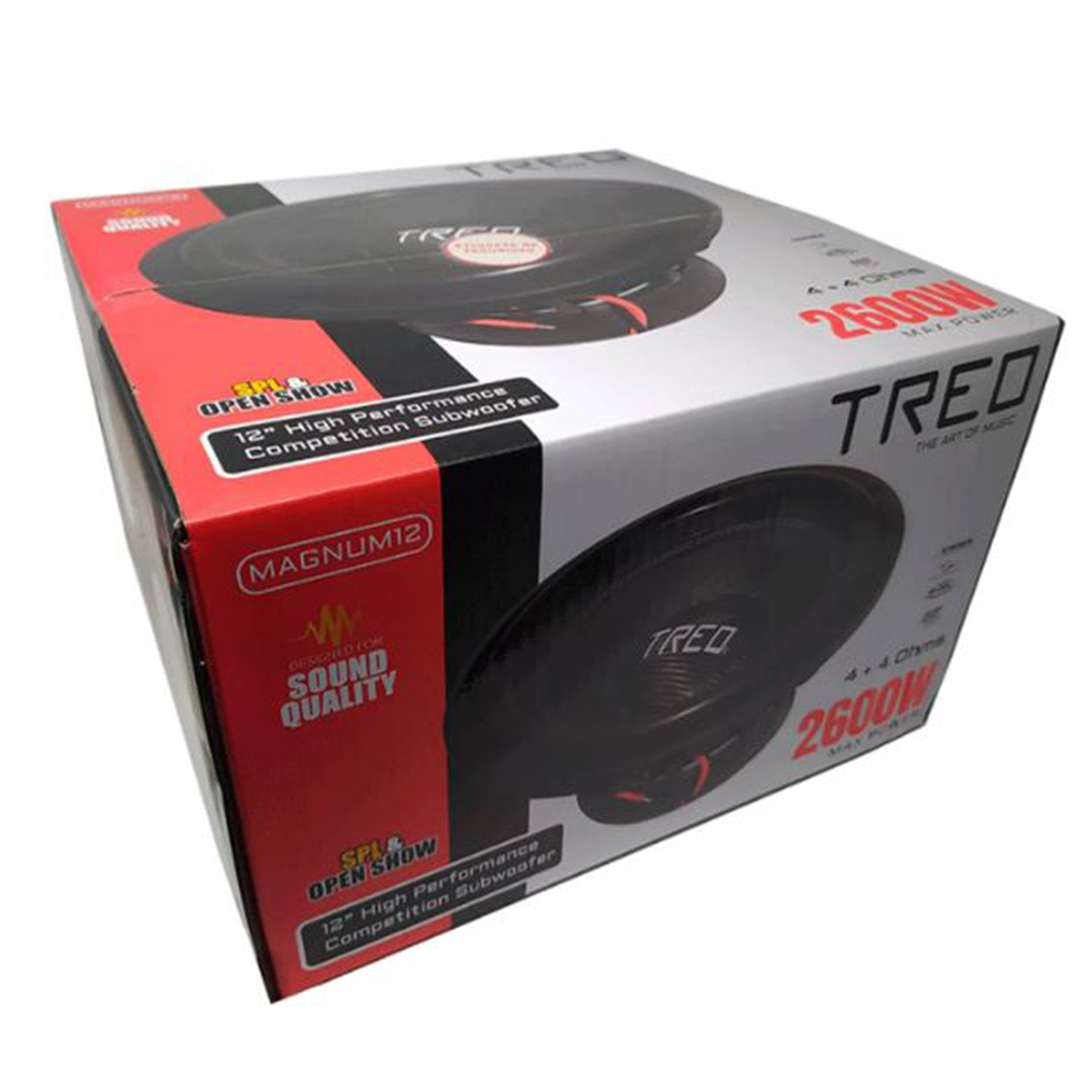 Subwoofer De Doble Bobina 12 Pulg Treo MAGNUM12 1300 W RMS.