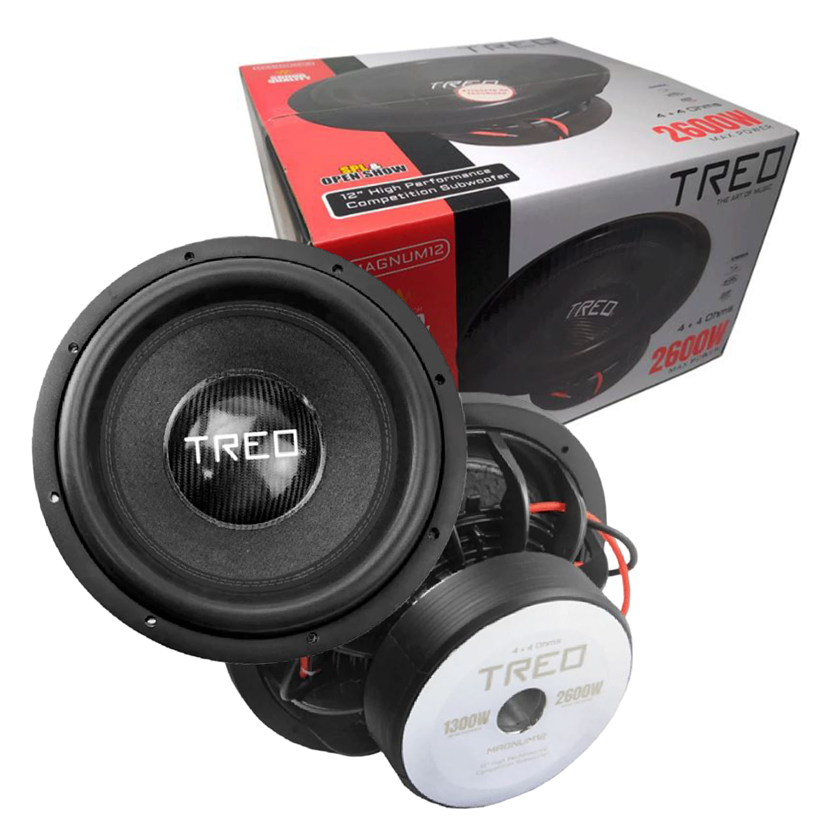Subwoofer De Doble Bobina 12 Pulg Treo MAGNUM12 1300 W RMS.