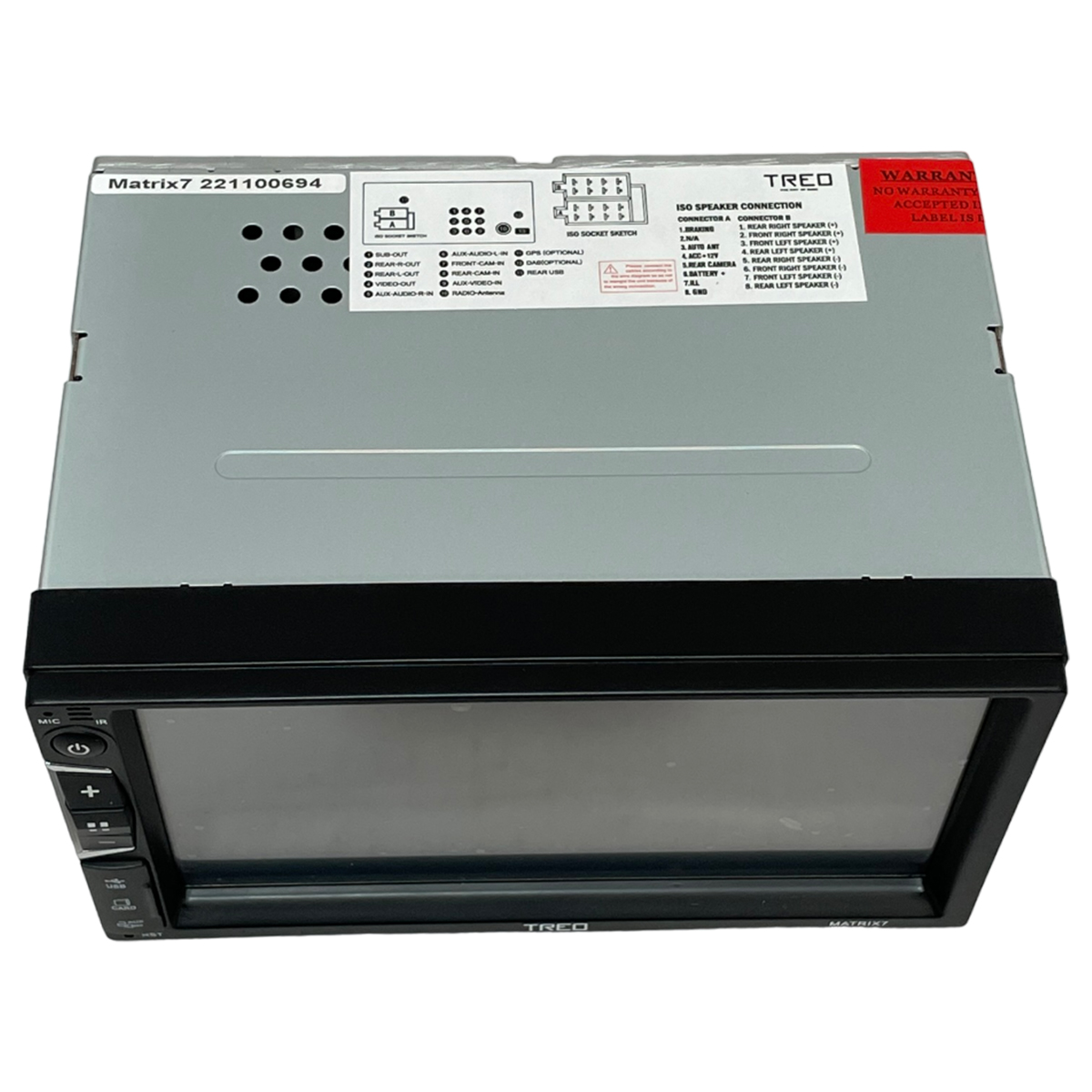 Estéreo 2 DIN HD 7 Pulg Treo MATRIX7 Mirror Link Carplay BT.