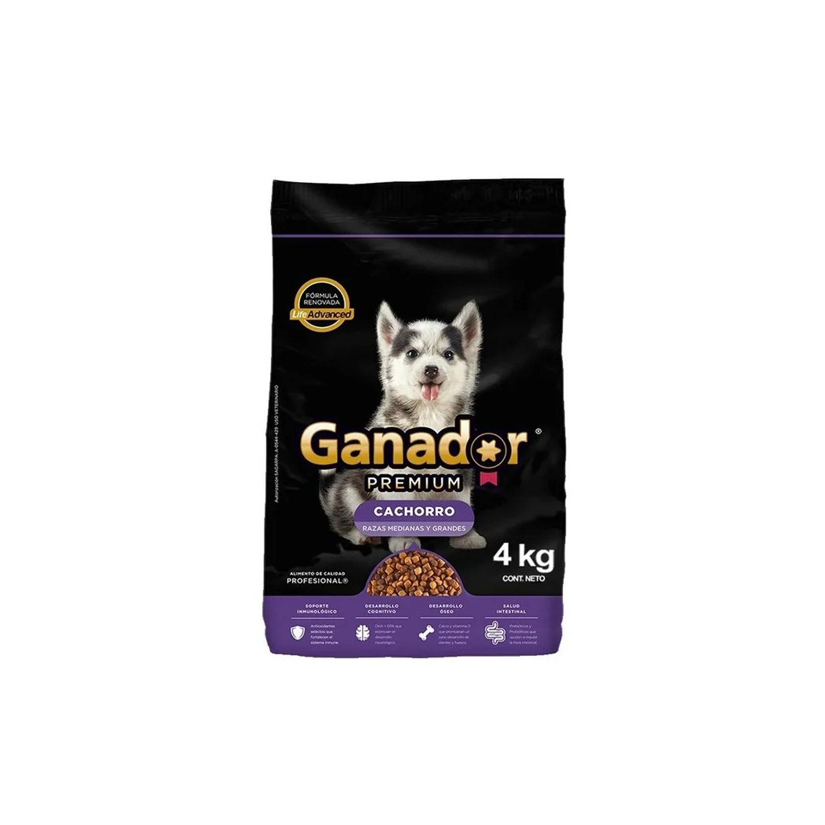 Alimento Ganador Premium para Perro Cachorro 4 kg