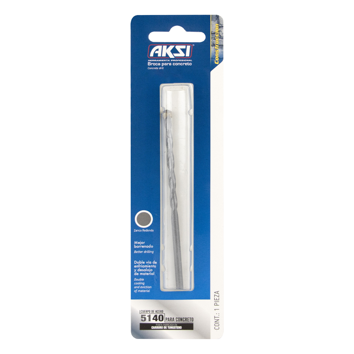 Broca de Alta Velocidad Aksi de 3/16 x 6 PuLG