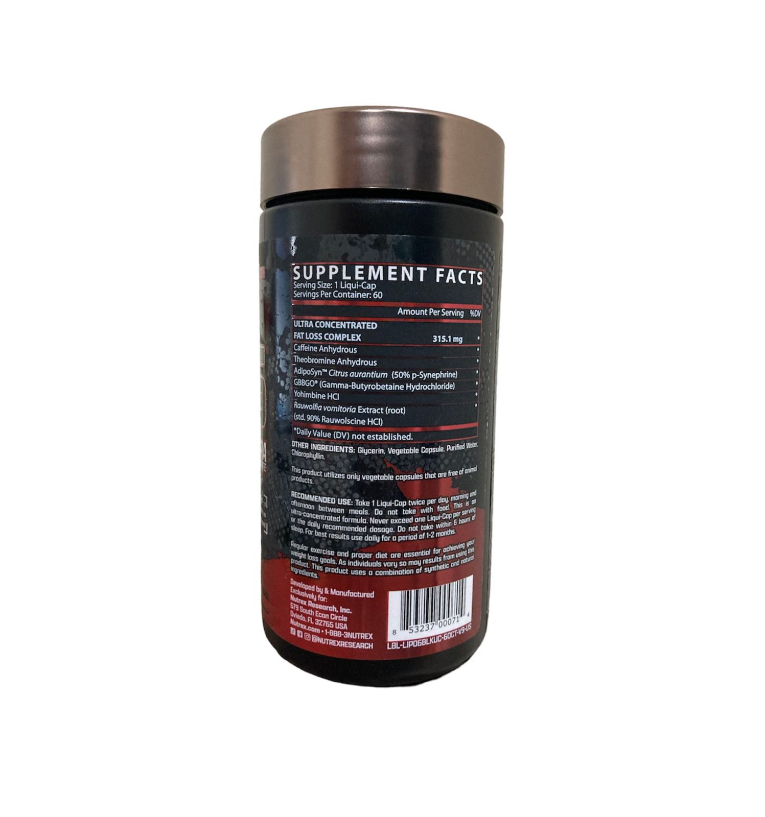 Lipo 6 Black Ultra Concentrado (60 caps) Nutrex